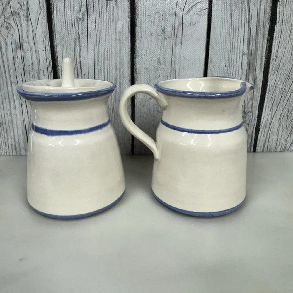 Elsie & Elmer Cream & Sugar Set Ceramic - Unmarked